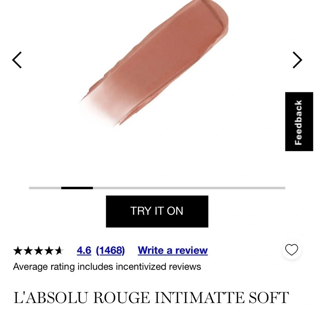 L’absolu rouge intimate soft matte lipstick